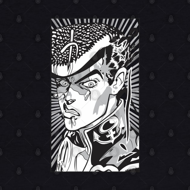 Josuke JJBA Anime Fanart by Planet of Tees